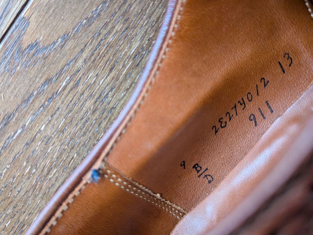 【美USED】Alden 9D セミブローグドレスシューズ／オールデンメダリオン