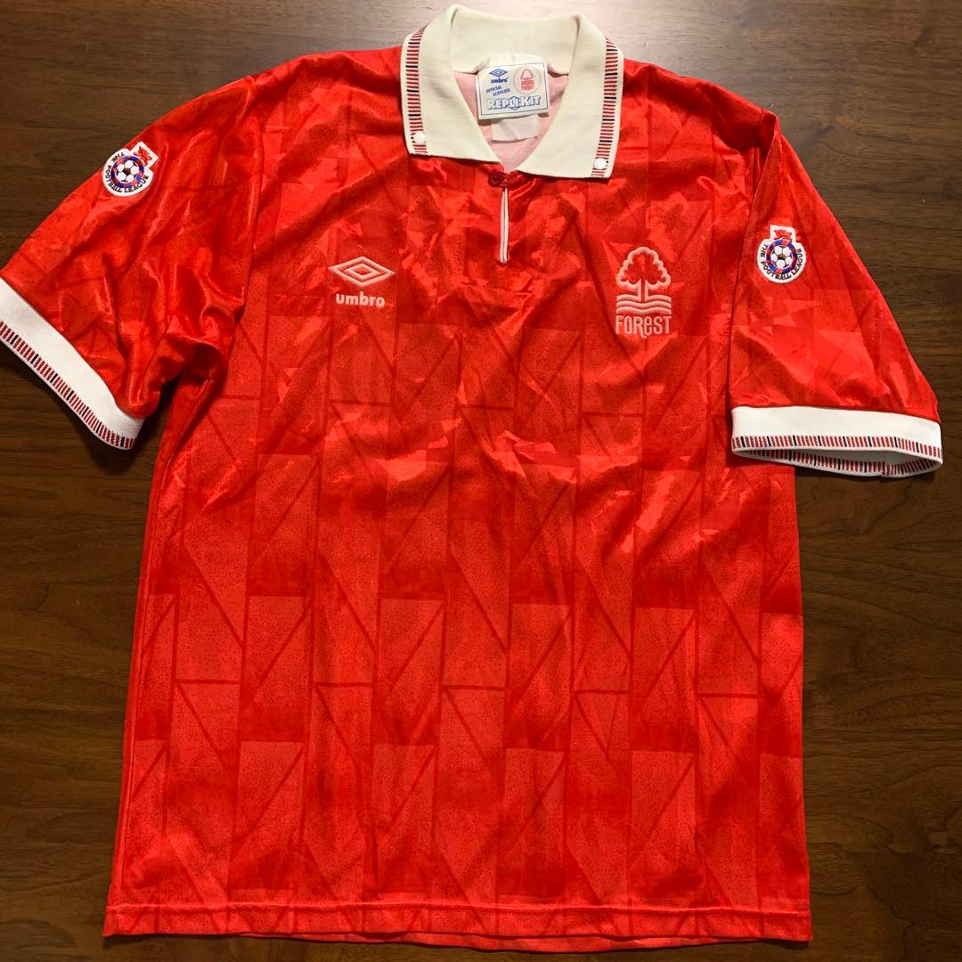 英国製 ノッティンガムフォレスト 1991年FAカップ決勝モデル ホームシャツ