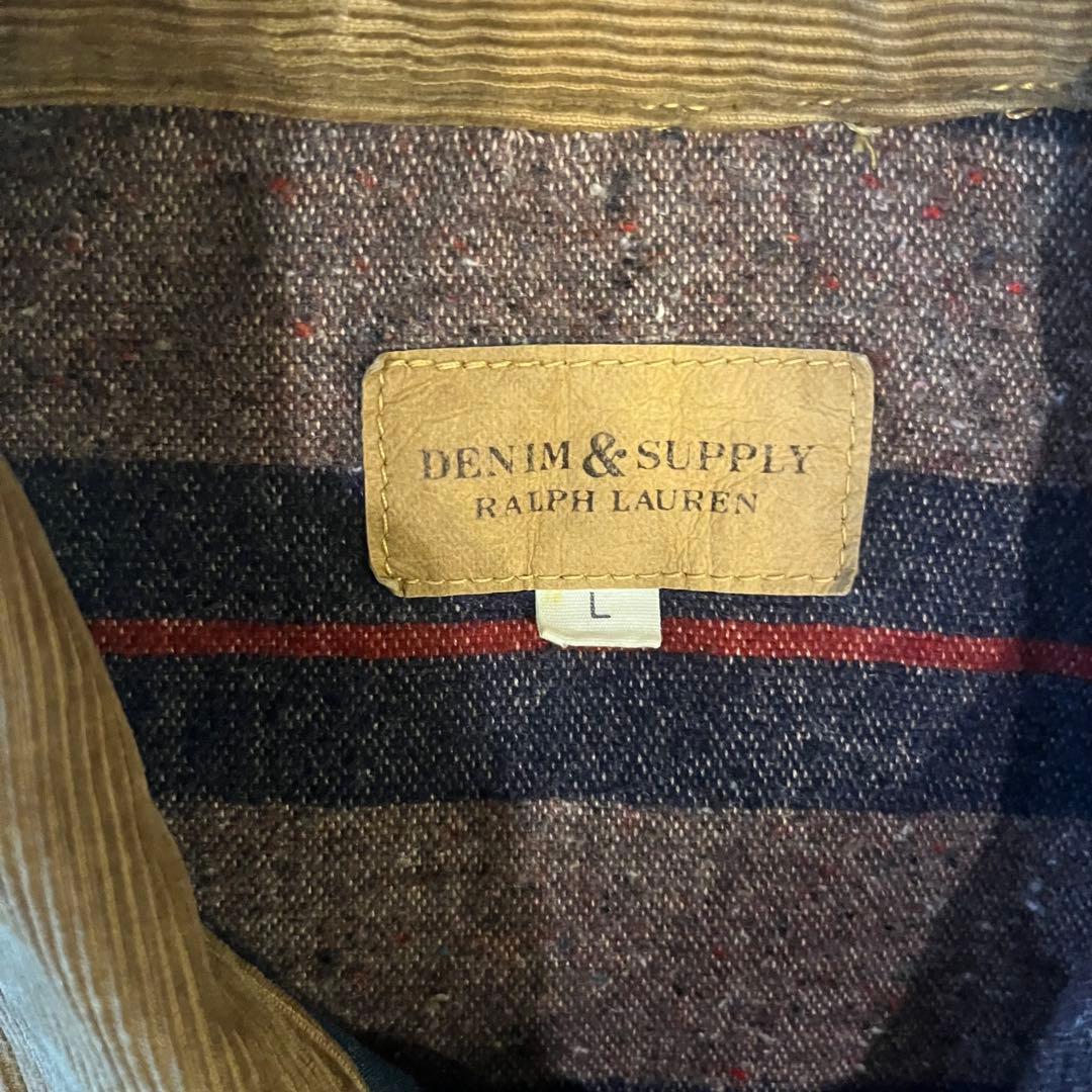 DENIM & SUPPLY RALPH LAUREN Gジャン Lダメージ加工