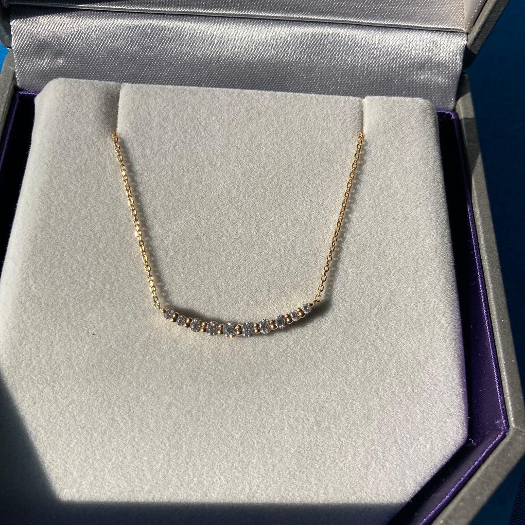 【ともママ】スタージュエリーK18TEN DIAMONDNECKLACE