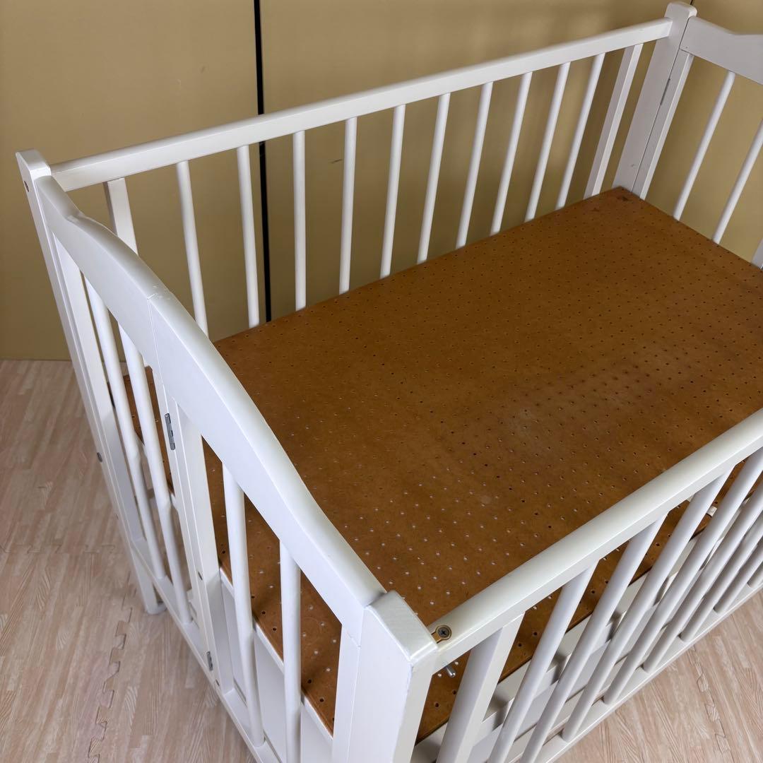 除菌清掃済☆綺麗☆　安心安全の日本製　スリーピー　ワンタッチハイベッド　ホワイト