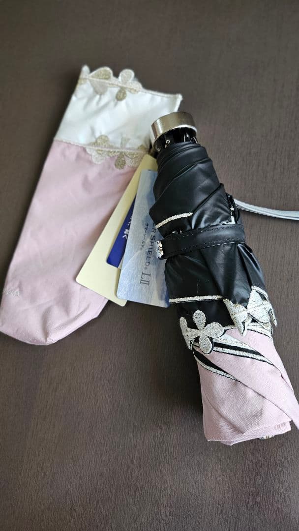 新品アンテプリマ☆プレイイングモチーフ晴雨兼用 日傘 ピンク ☆サマーシールド