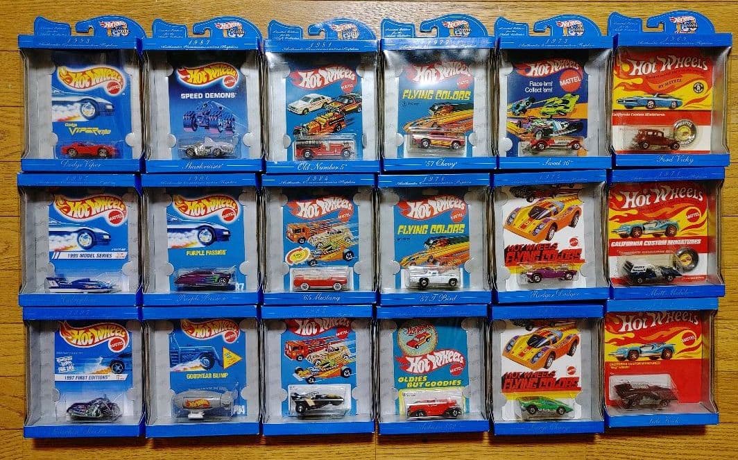 ホットウィール　３０周年アニバーサリー　１８車種セット