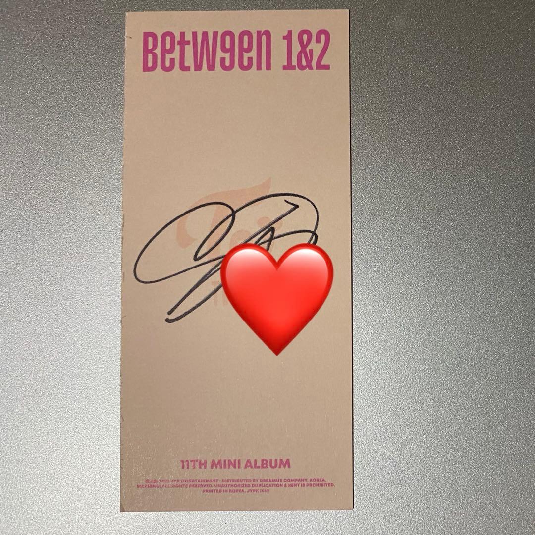 TWICE 直筆サイン入り ブックマーク サナ