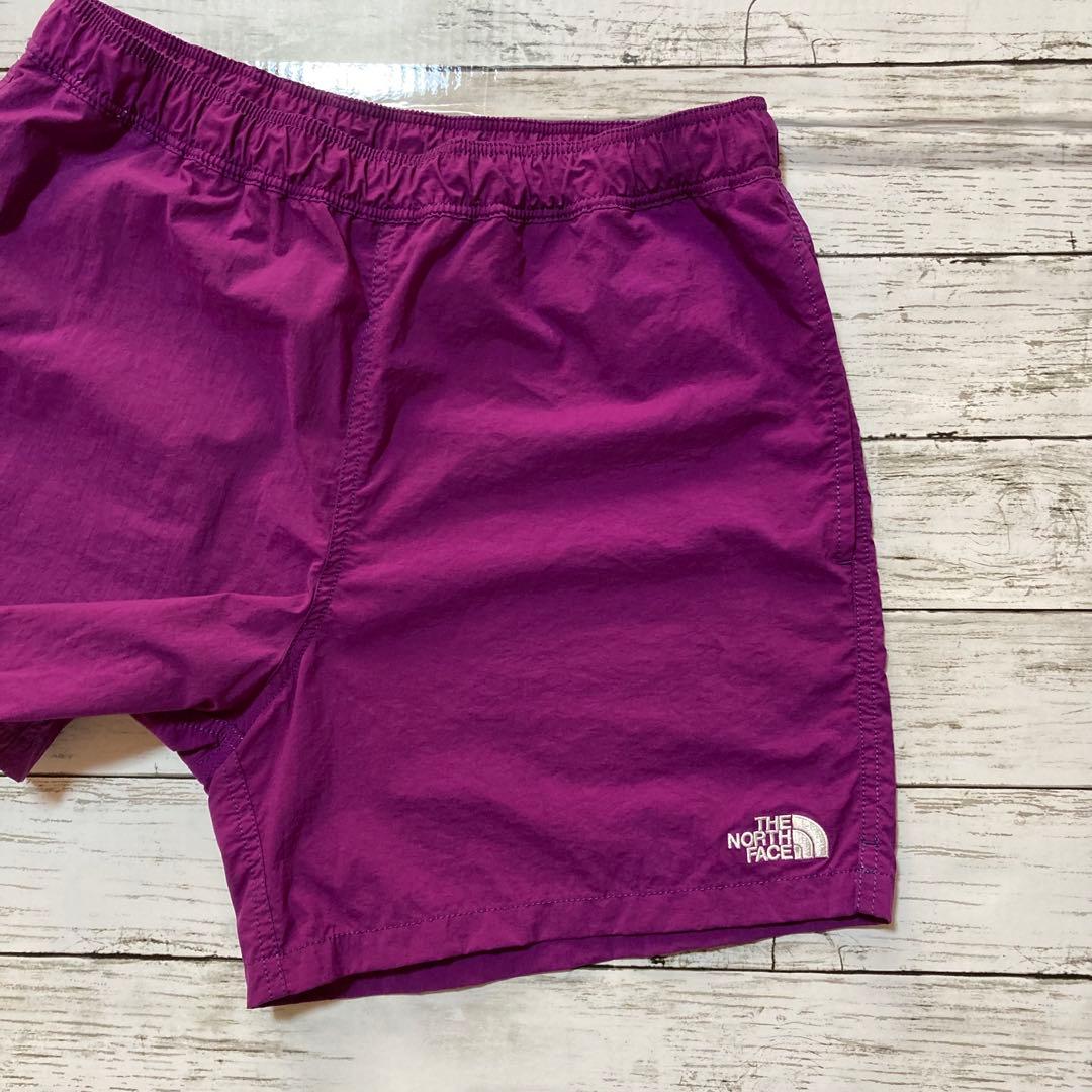 ザノースフェイス メンズ L バーサタイルショーツ パープル 水陸両用 短パン