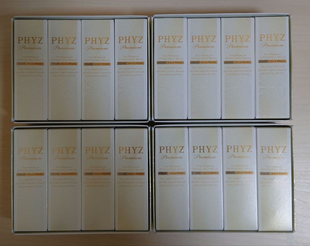 PHYZ Premium ゴルフボール 4ダースセット