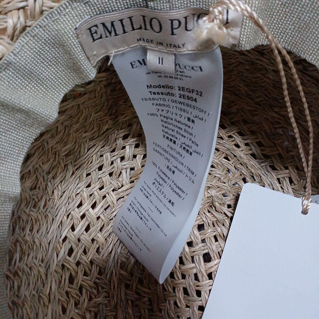 新品　エミリオプッチ　ハット　麦わら帽子