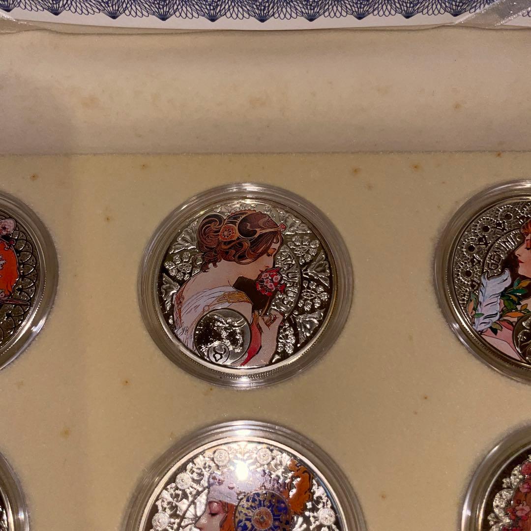 20ニウエ アルフォンス・ミュシャ 12星座 フルコンプセットメダル銀貨