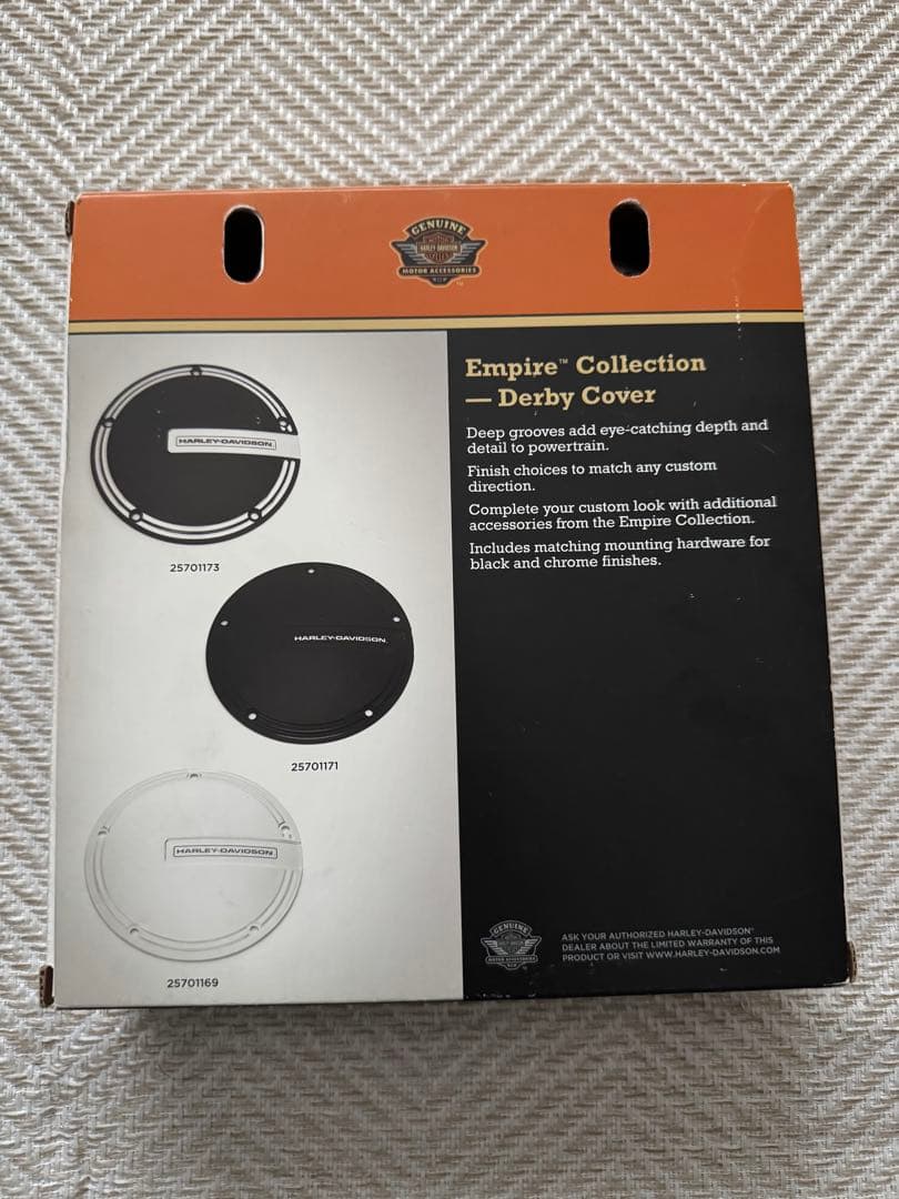 【りんりん】エンパイア ダービーカバー クローム(ハーレー純正)