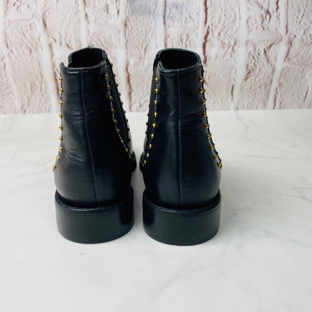 【試着のみ】FABIO RUSCONI サイドゴアブーツ 本革 35(22.5)