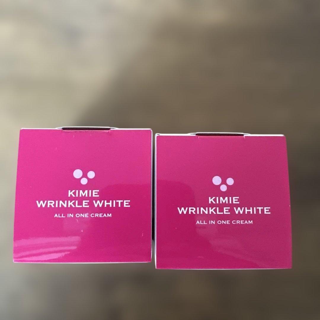 新品未開封　キミエ リンクルホワイト オールインワンクリーム　2箱