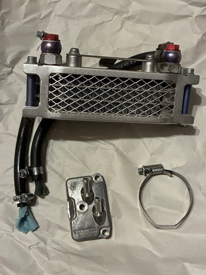 オイルクーラー タケガワ製オイルクーラー　モンキー　モンキー50 ゴリラ50