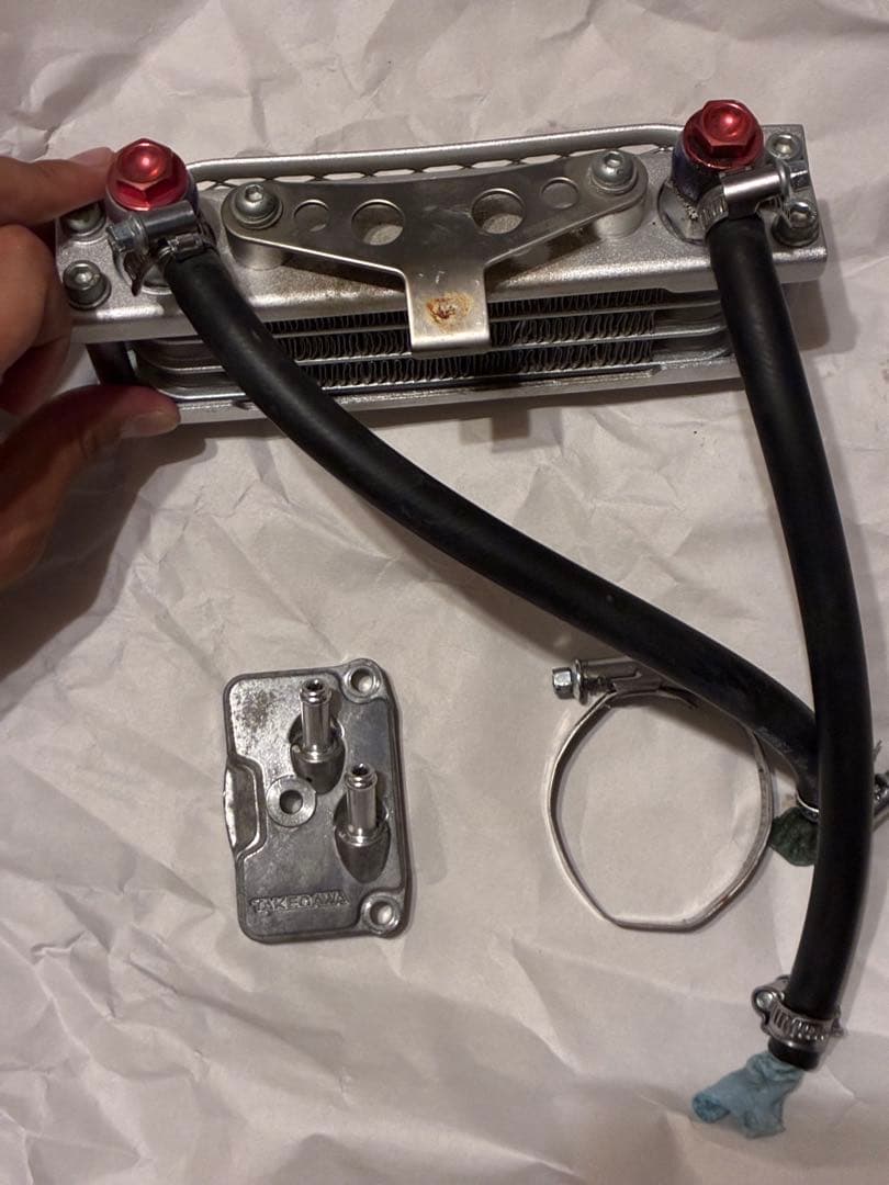 オイルクーラー タケガワ製オイルクーラー　モンキー　モンキー50 ゴリラ50