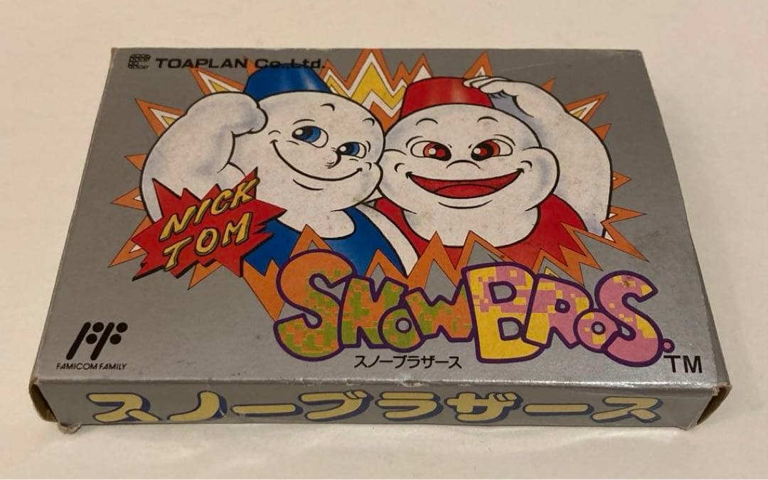 スノーブラザーズ　ファミコンソフト　箱.アンケートハガキ付き