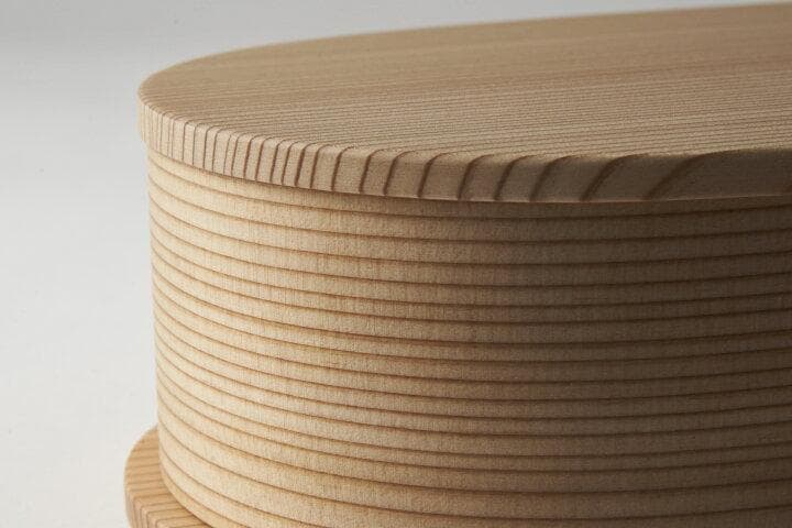 栗久の曲げわっぱ小判弁当大☆伝統的工芸品★秋田県大館☆グッドデザイン選定商品