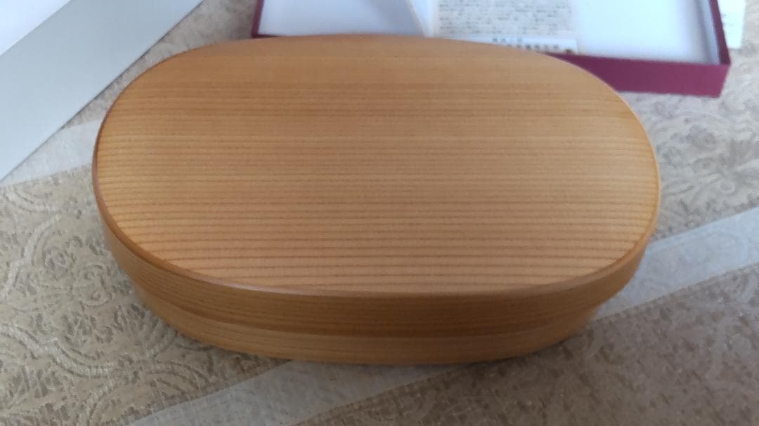 栗久の曲げわっぱ小判弁当大☆伝統的工芸品★秋田県大館☆グッドデザイン選定商品