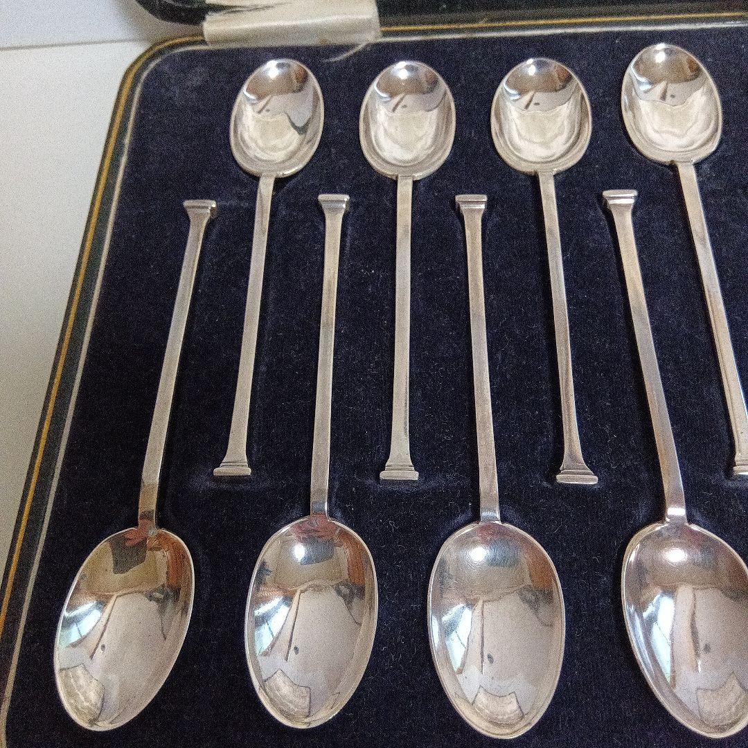 英国アンティークカトラリー　ティースプーン12本