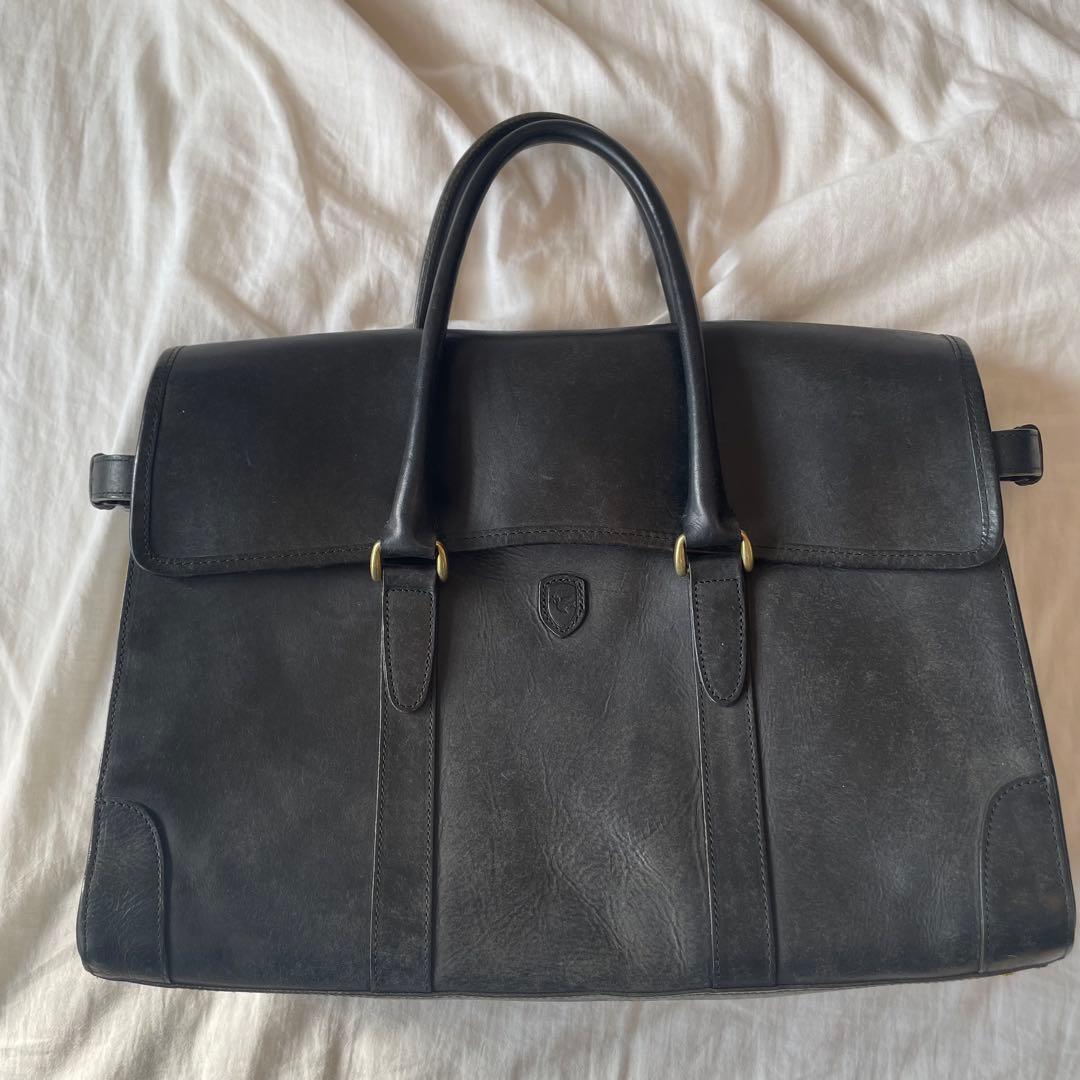 美品　sot ソット　フラップブリーフトートバッグ　プエブロ　レザー　日本製　黒