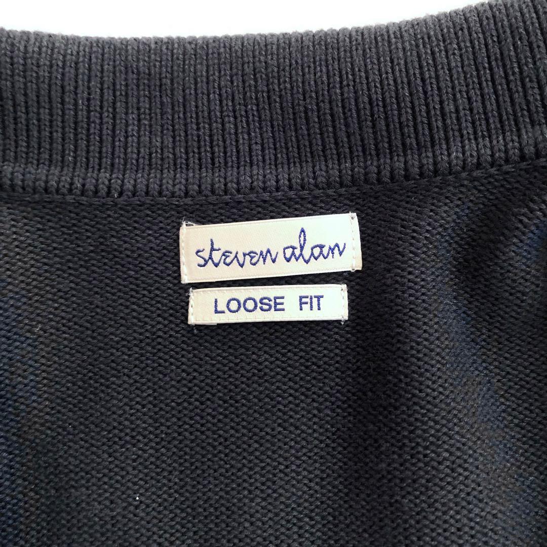 Steven Alan コットン スキッパー ルーズフィット ニット セーター