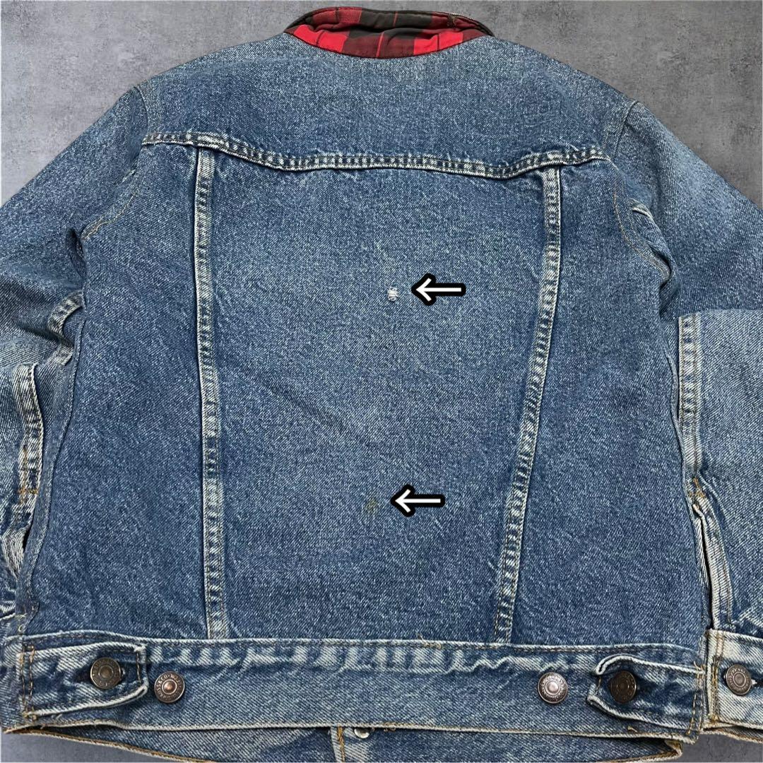 トムヤムクン。様 【Levi’s】80s 裏地チェックネル デニムジャケット