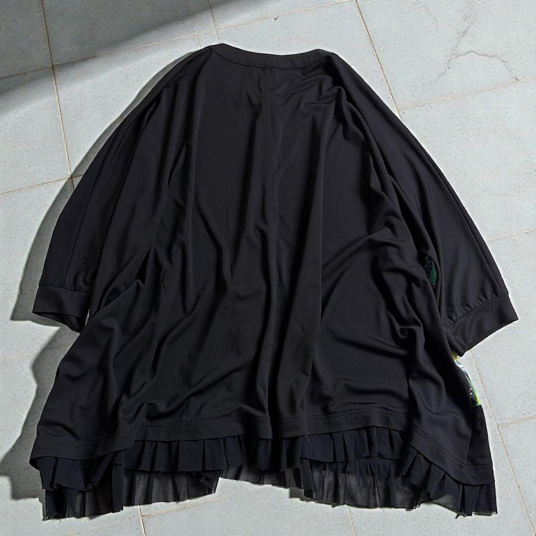 美品 トクコプルミエヴォル アニマル柄 チュニック カーディガン 前開き 動物