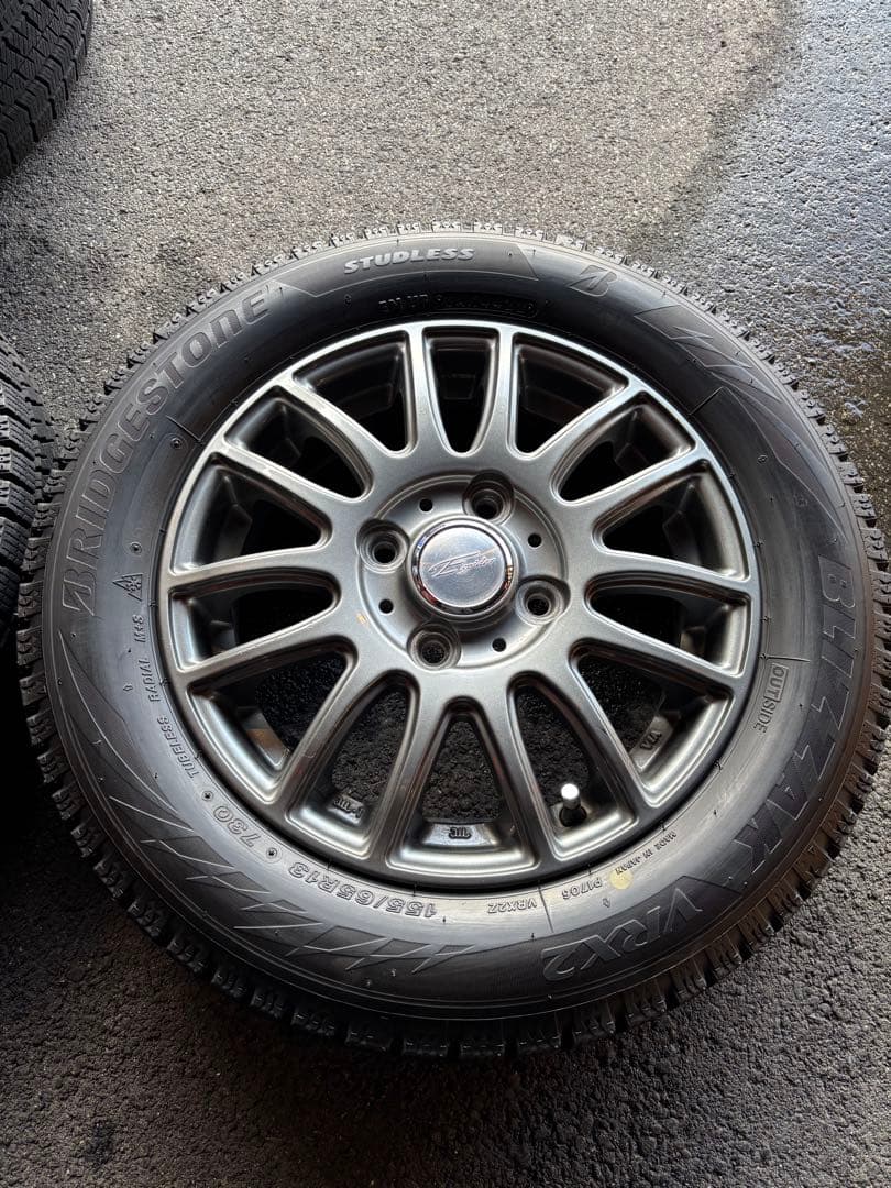◇送料込み◇ 155/65R13 中古スタッドレスホイールセット VRX2