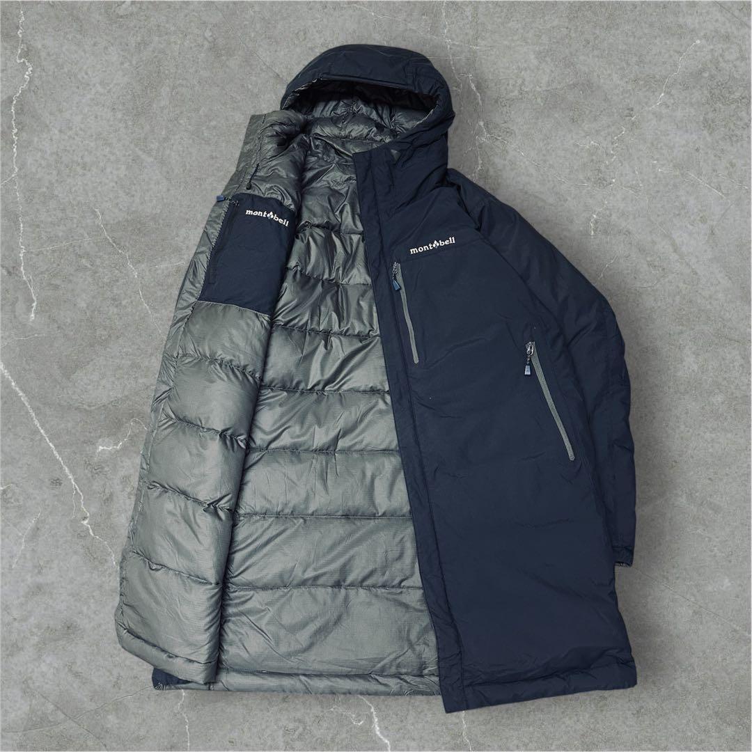 mont-bell コロラドコート リバーシブル ダウンコート ネイビー×グレー