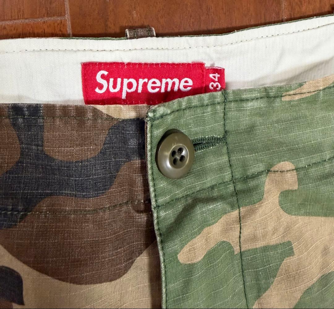 パンツ Supreme camo cargo pants 34
