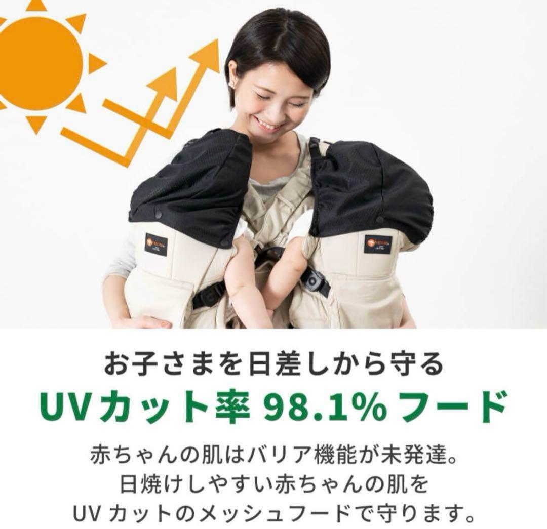 美品⭐︎napnap 抱っこひも ネイビー 3ポジション　使用感少なめ