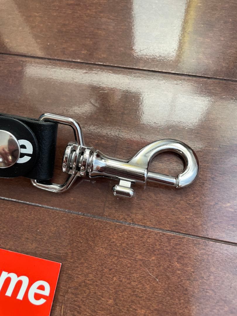 Supreme Leather Key Loop Black レザー キーループ