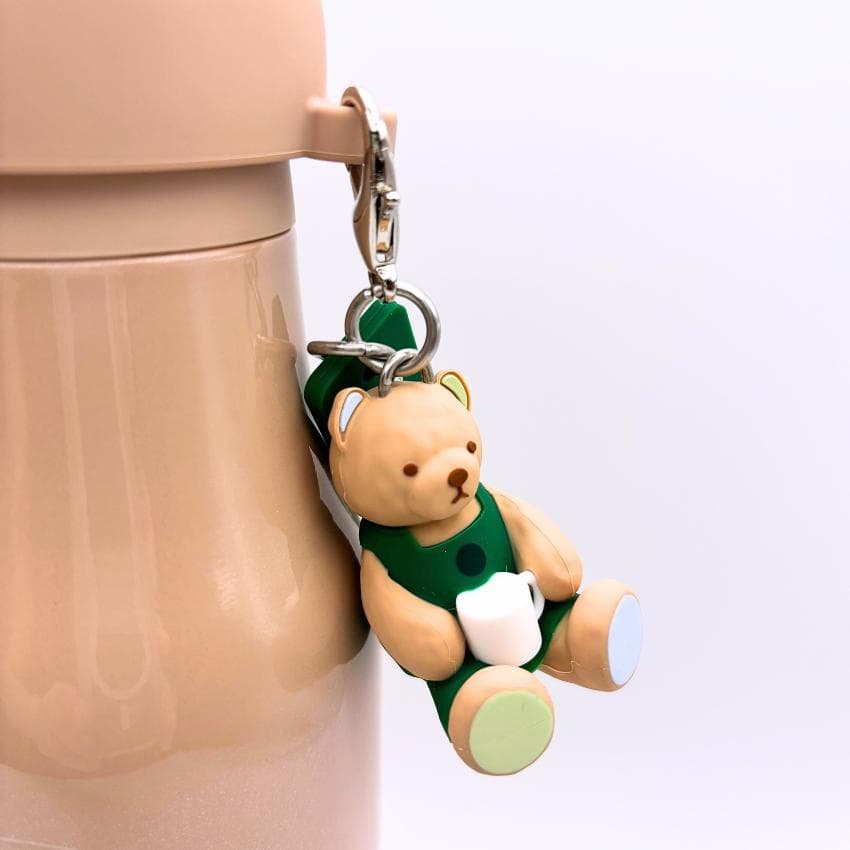 gelato pique リッドカバーベアチャーム付きステンレスボトル ベージュ