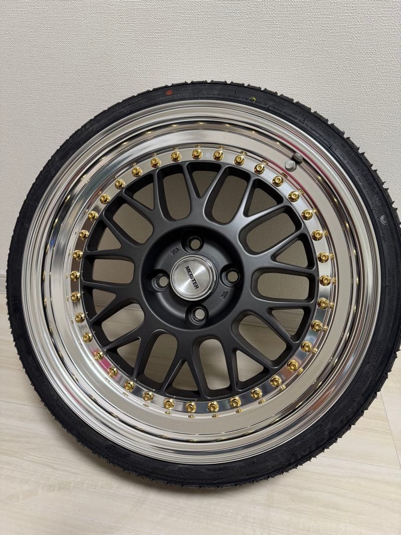 超美品 WORK MEISTER M1 新品タイヤ 深リム 16インチ アルミ