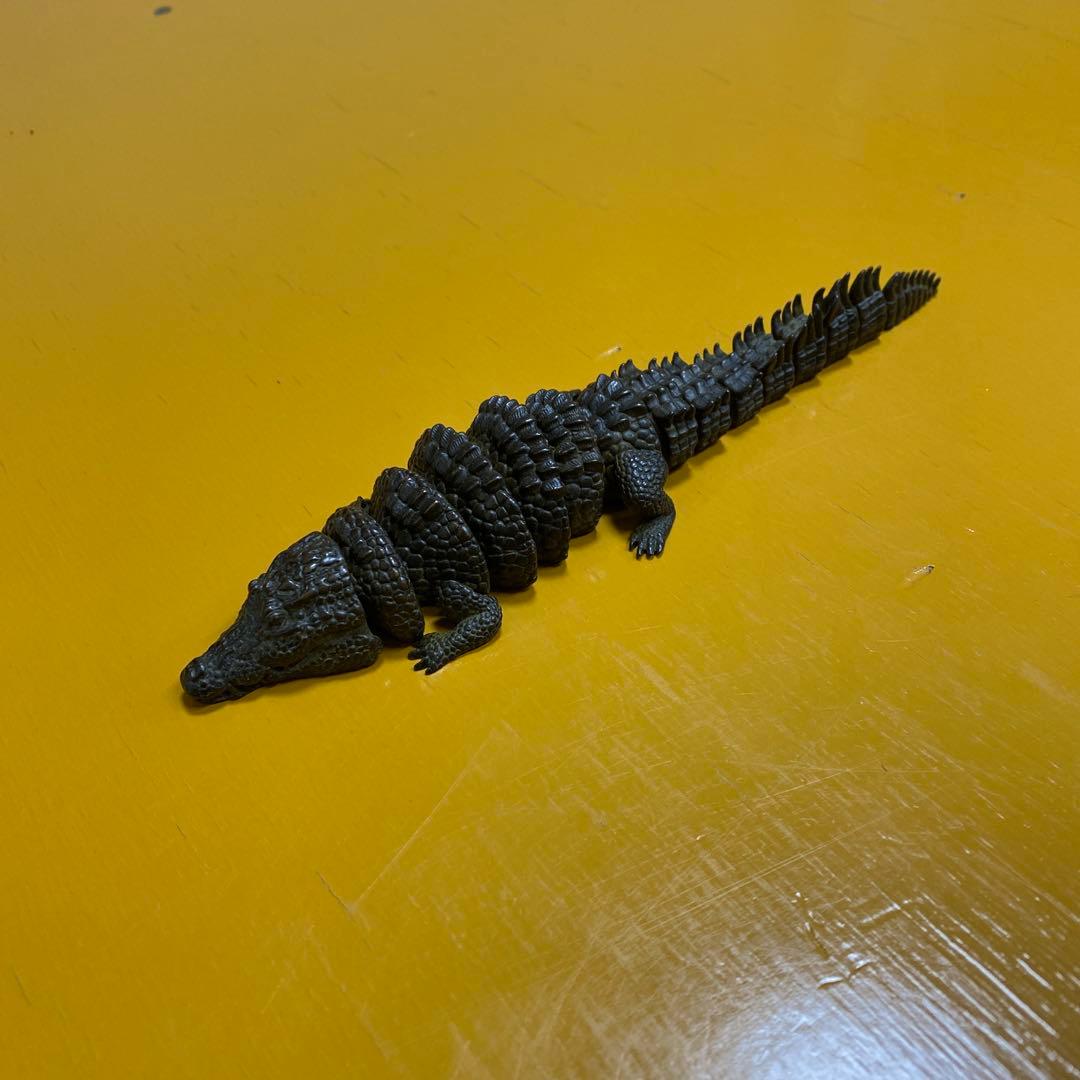 【龍文堂 安の介 造】超絶技巧 精巧自在 鰐 ワニ 金属工芸