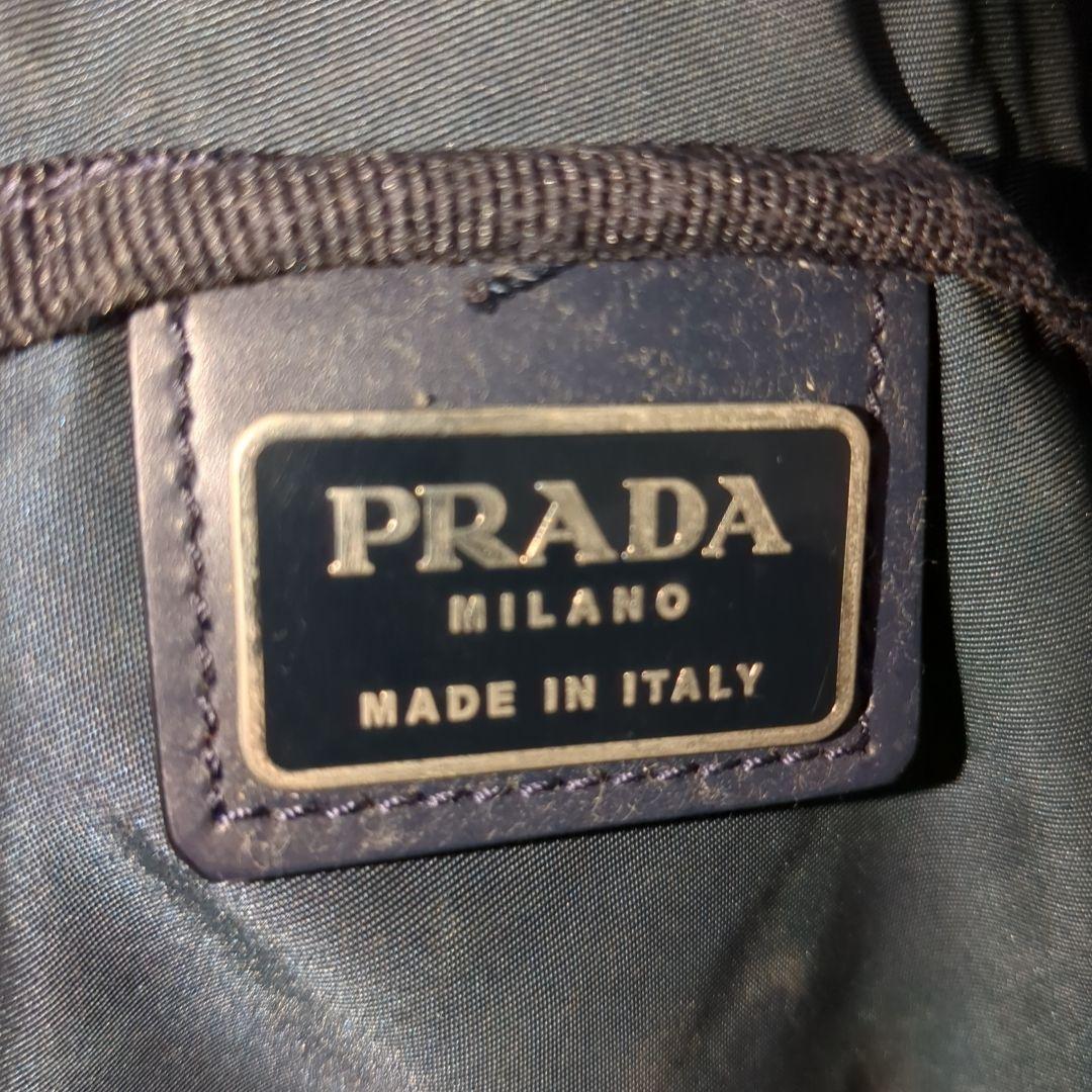 PRADA ボストンバッグ 2way ネイビー 三角ロゴ テスートナイロン