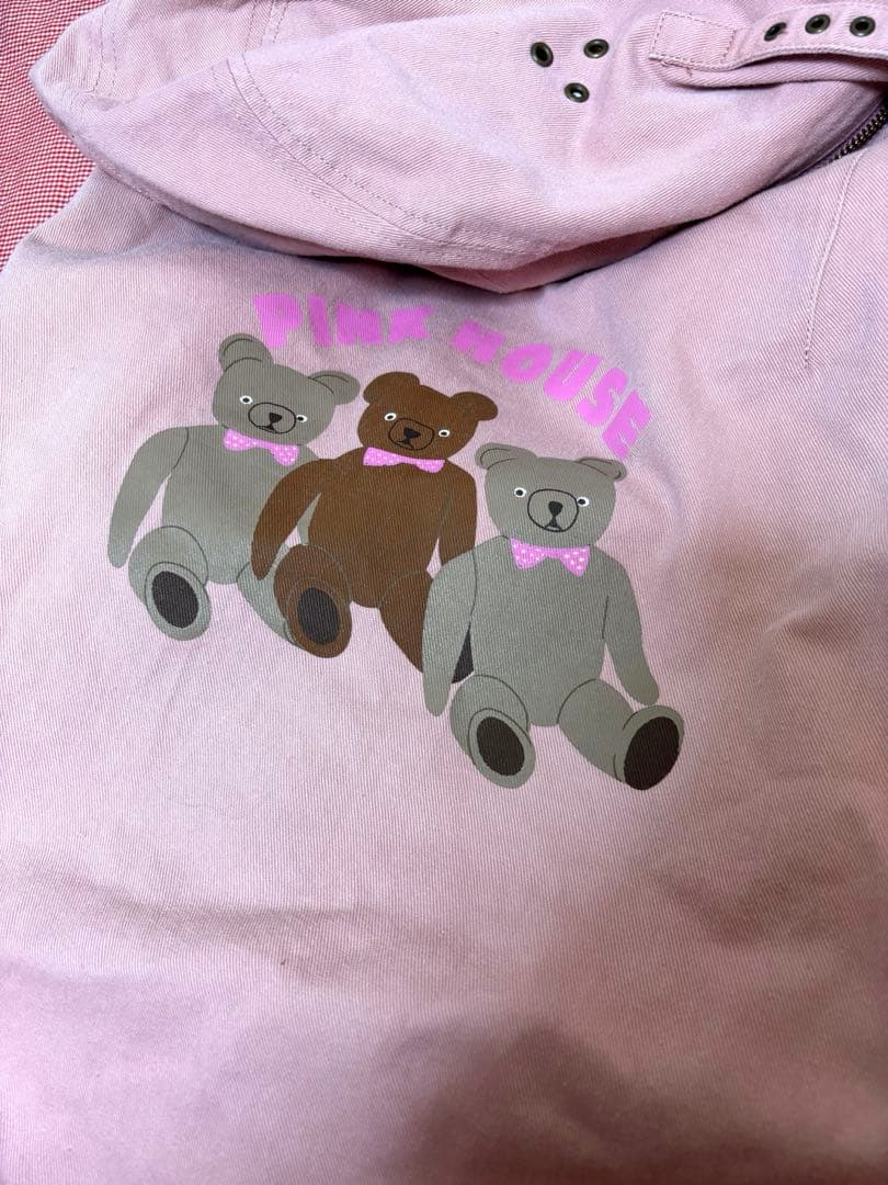 ピンクハウス 金子さん作 ギョロ目くま フード付きブルゾン