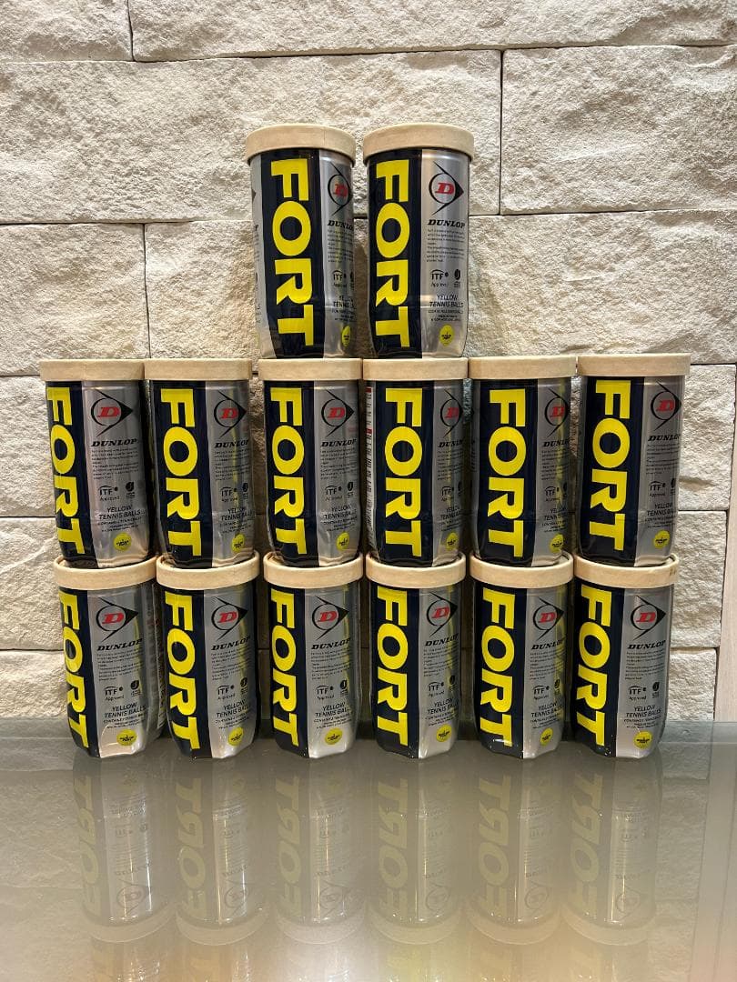 【全て未開封】DUNLOP ダンロップ 硬式テニスボール FORT 14ボトル