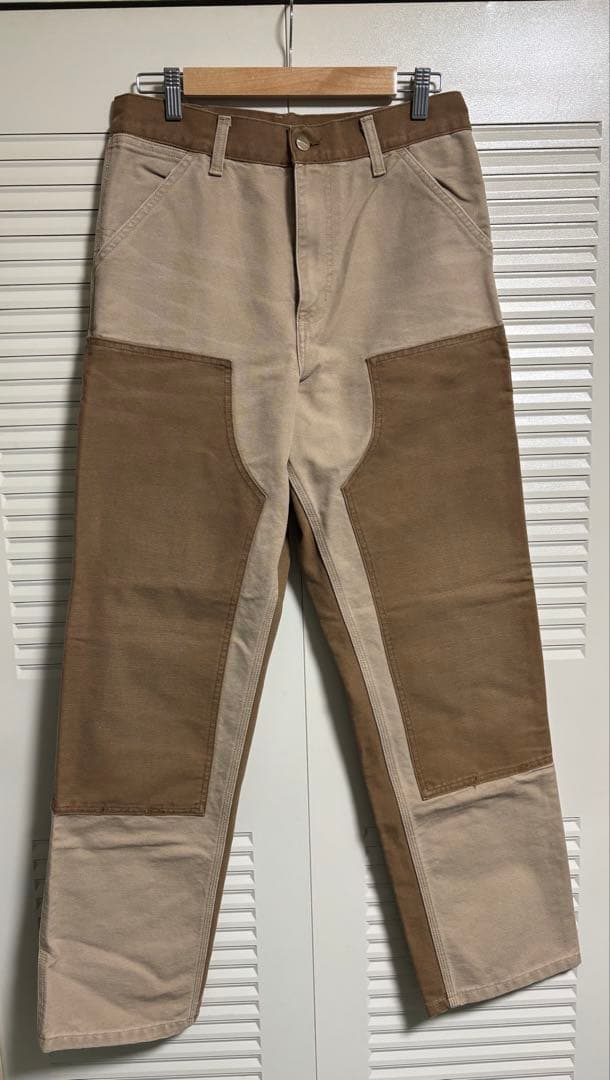 Carhartt WIP ダブルニーパンツ 28×32 ブラウン ワークパンツ