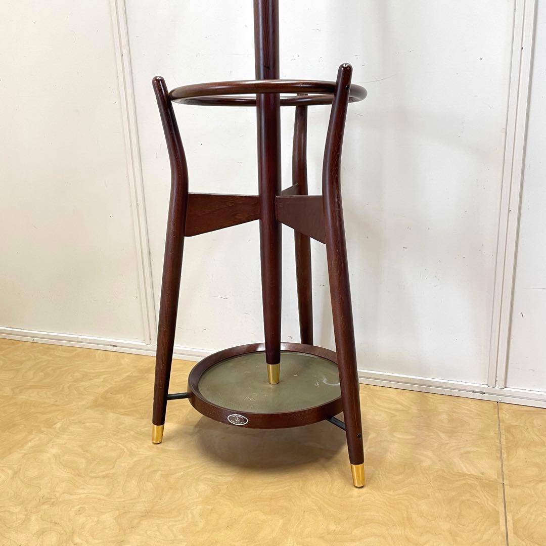 秋田木工 ポールハンガー② コートハンガー 傘立て 洋服掛け ビンテージ