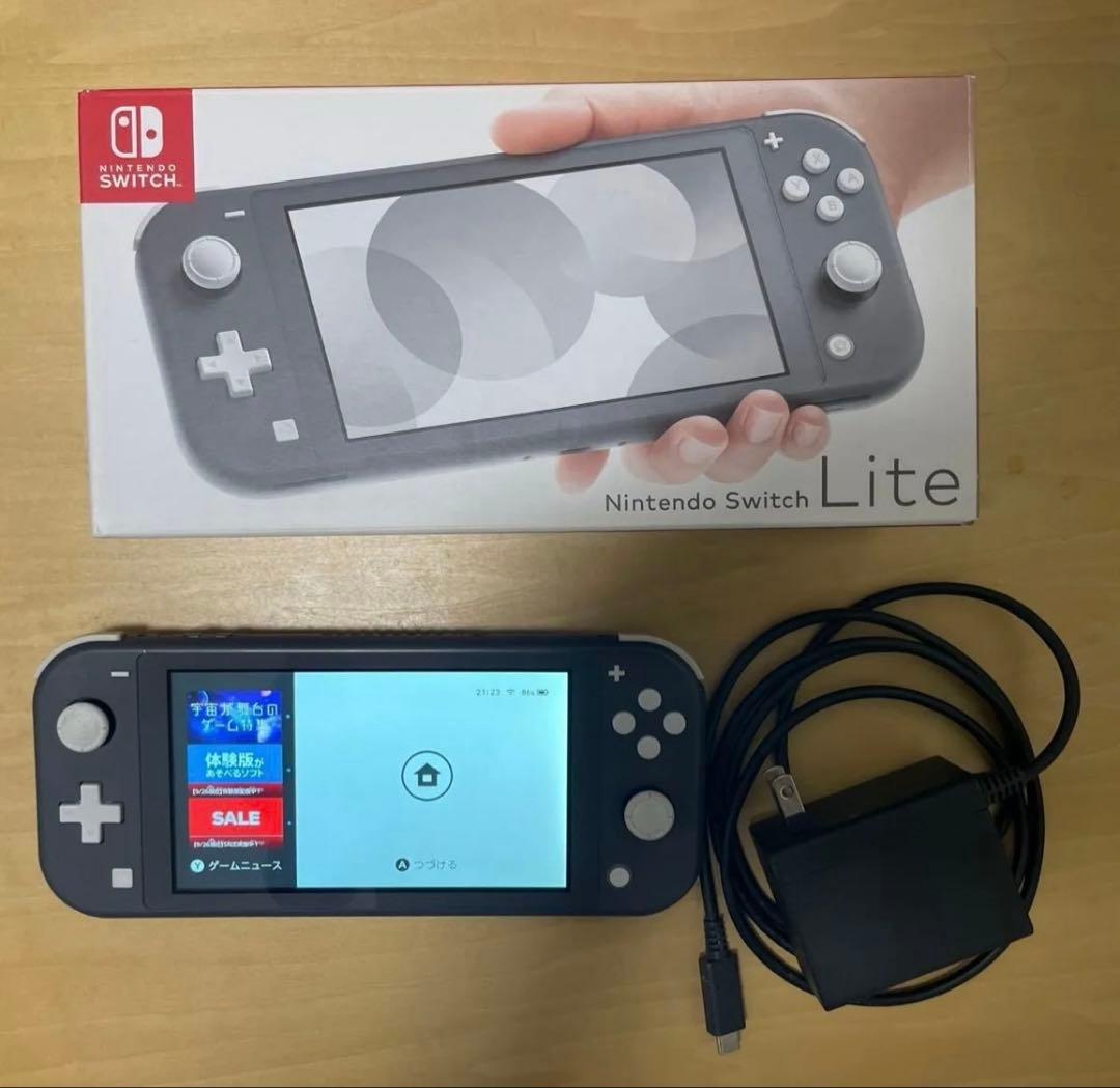 【動作確認済】任天堂 Nintendo Switch Lite グレー 箱付き