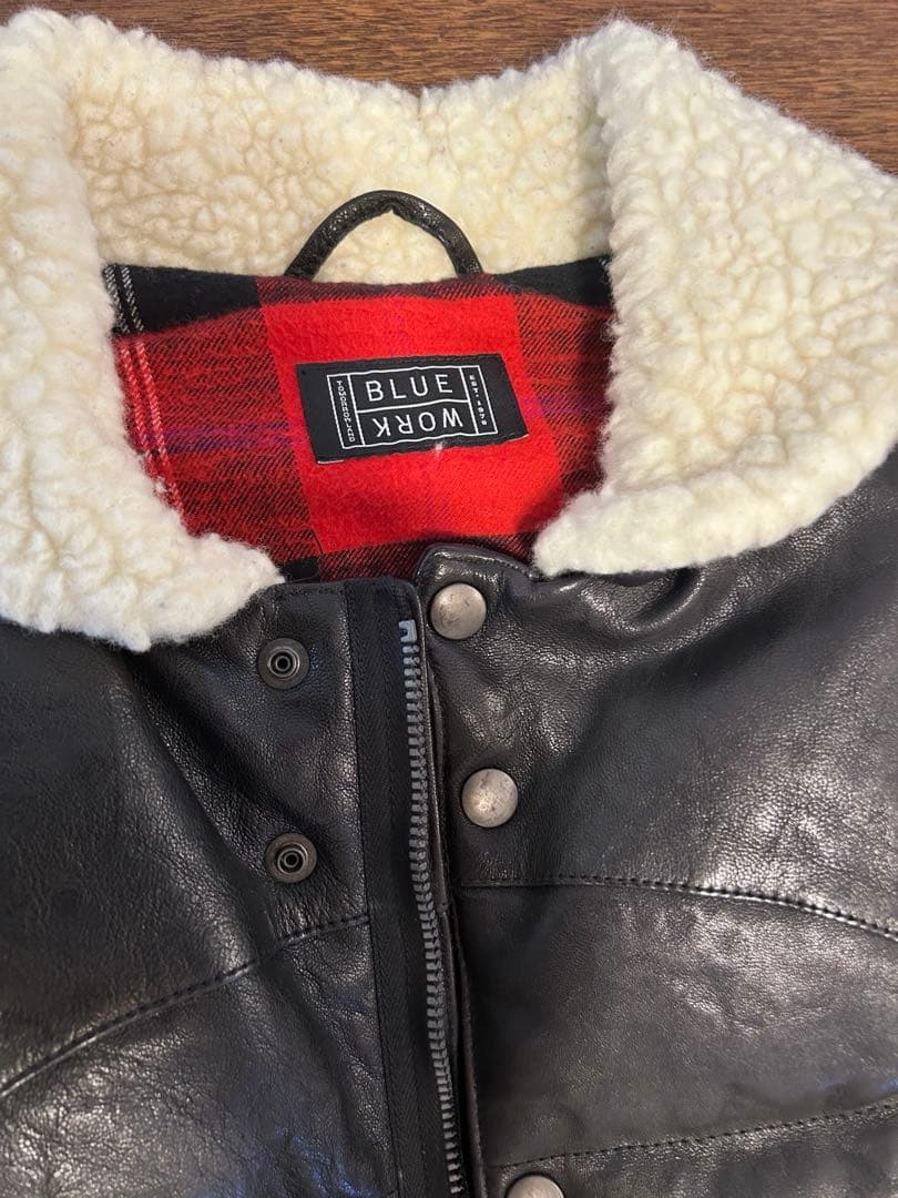 【トゥモローランド】ラムレザーダウンベスト