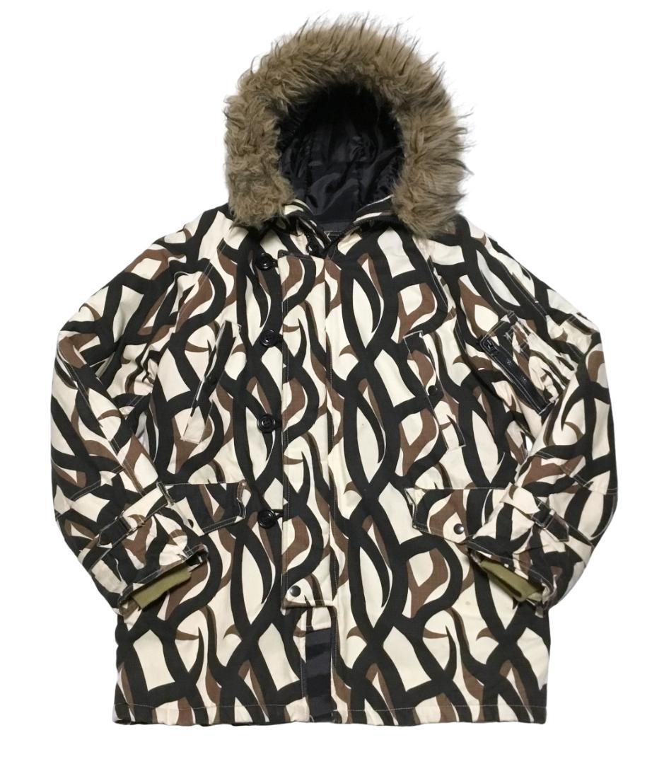 HOUSTON トライバル N3-B ファー付 フライトジャケット モッズコート