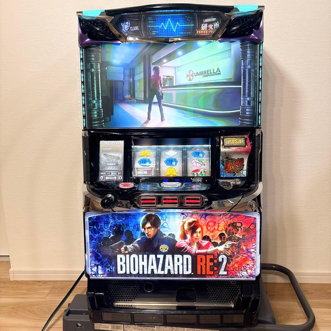 ✨美品✨ パチスロ バイオハザードRE2 実機 6.5号機 不要機付き