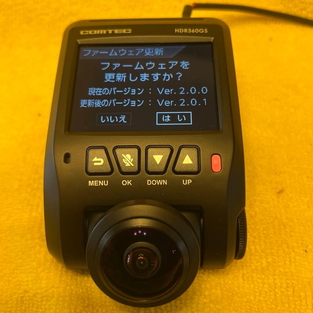 ☆整備品☆電池交換済☆最新Ver コムテックドライブレコーダーHDR360GS
