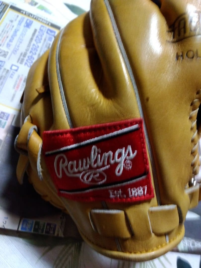 希少ローリングスグローブ　ファーストバック　指出し