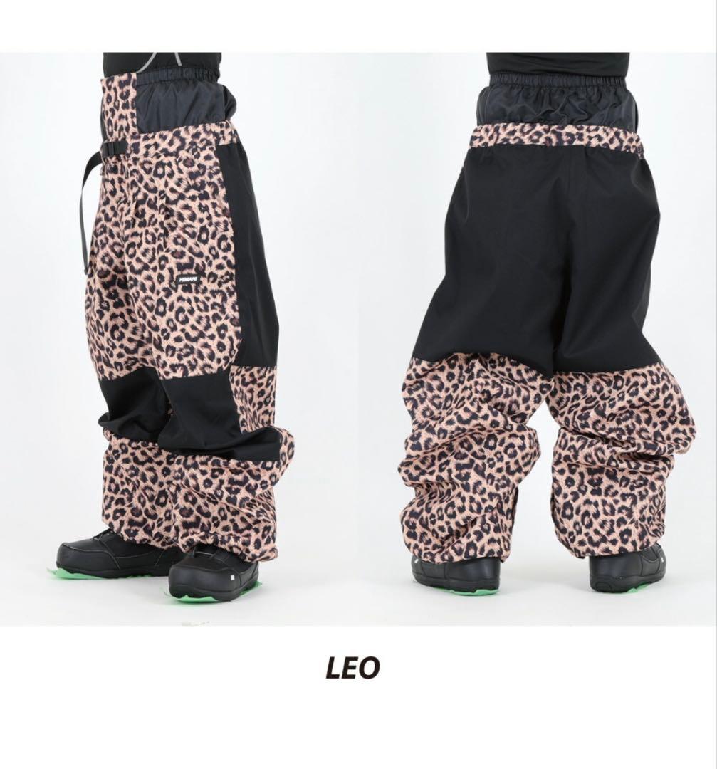 HIMASS MANIA レオパード柄 スノーボードパンツ スキーウェア