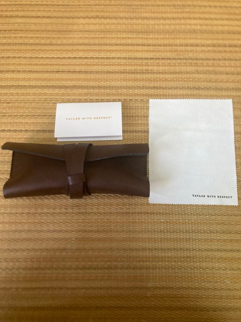 TAYLOR WITH RESPECT クロムエクセルレザー メガネケース