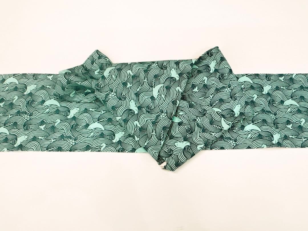 衿秀 浴衣 日本製 綿麻浴衣　半幅兵児帯セット 花夏衣浴衣　仕立て上がり浴衣