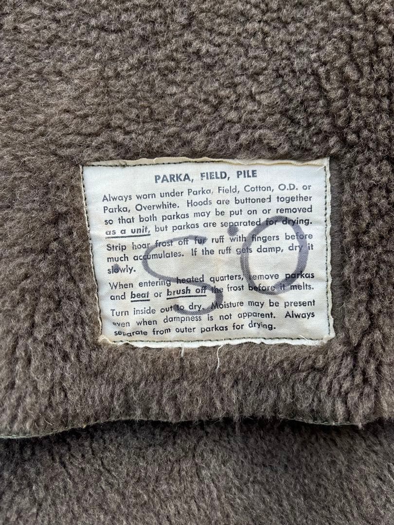 土日限定セール美品US.ARMYm-43 ALPACA ボアライナープルオーバー