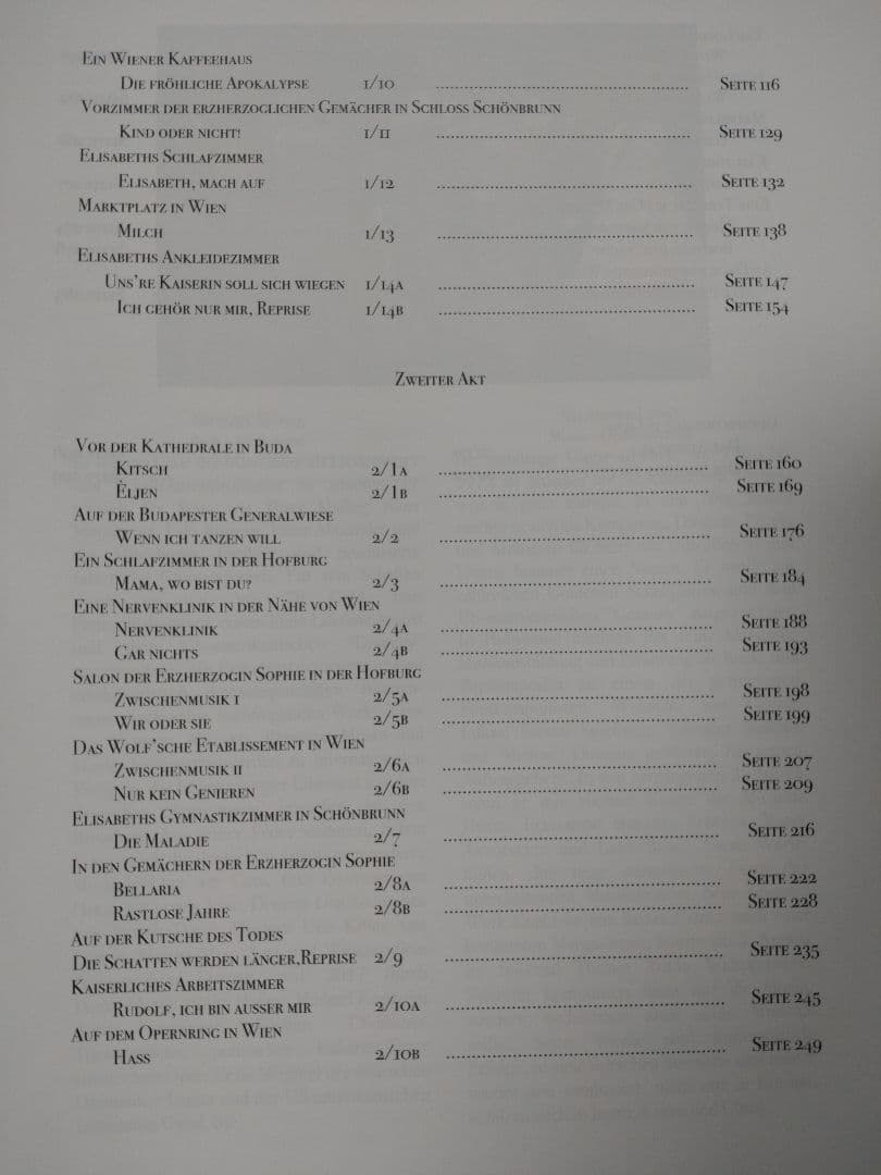 エリザベート　全編ピアノ用楽譜