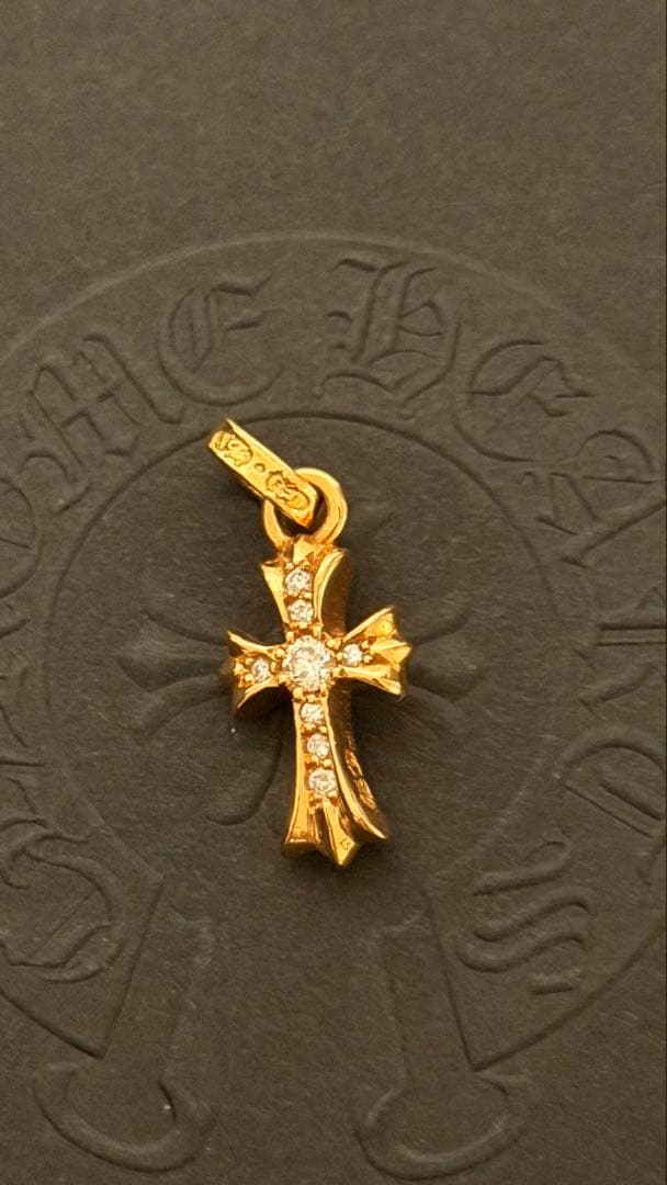 クロムハーツ　ベイビーファット　22K 純正パヴェダイヤ ネックレス　新品